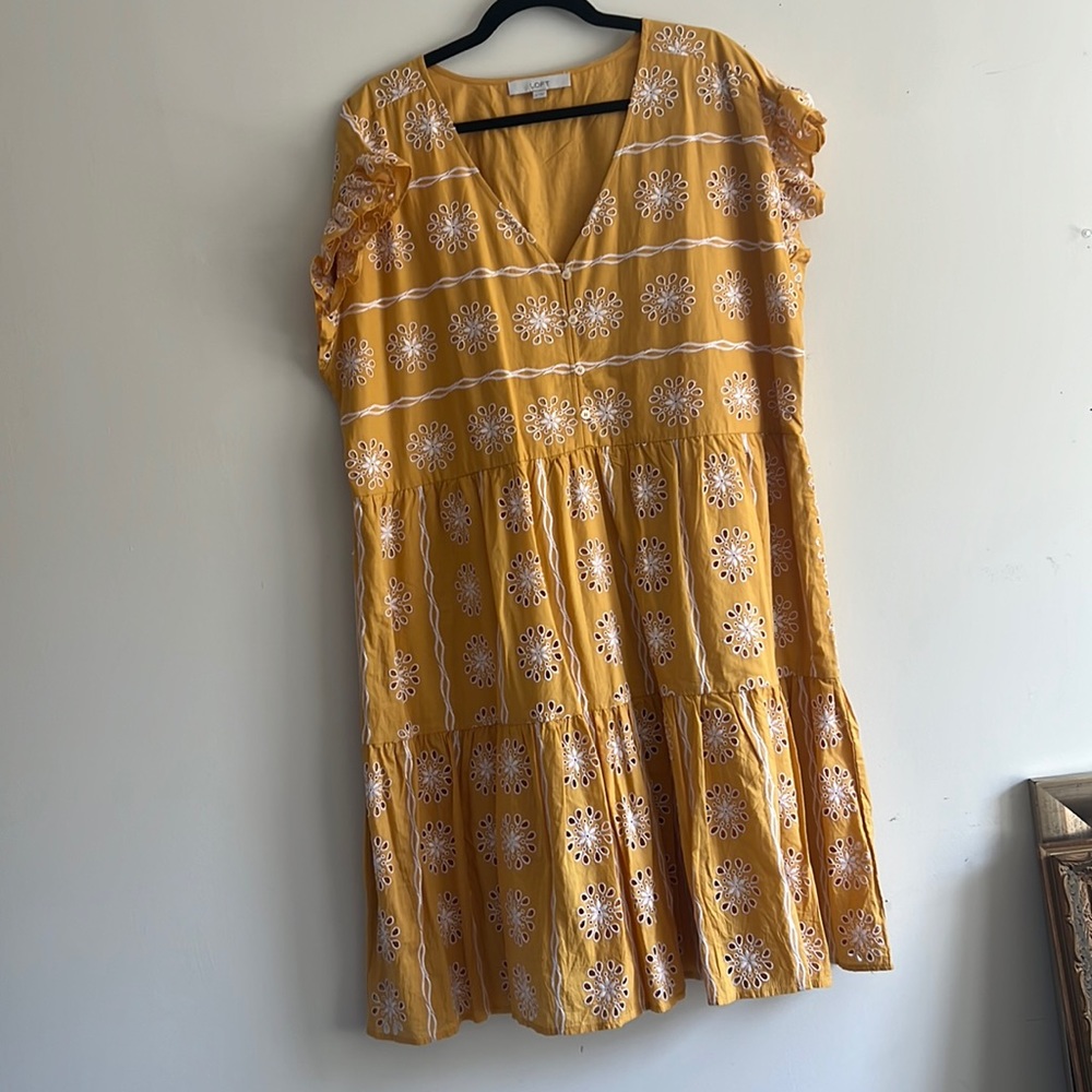 Loft Embroidered Sundress